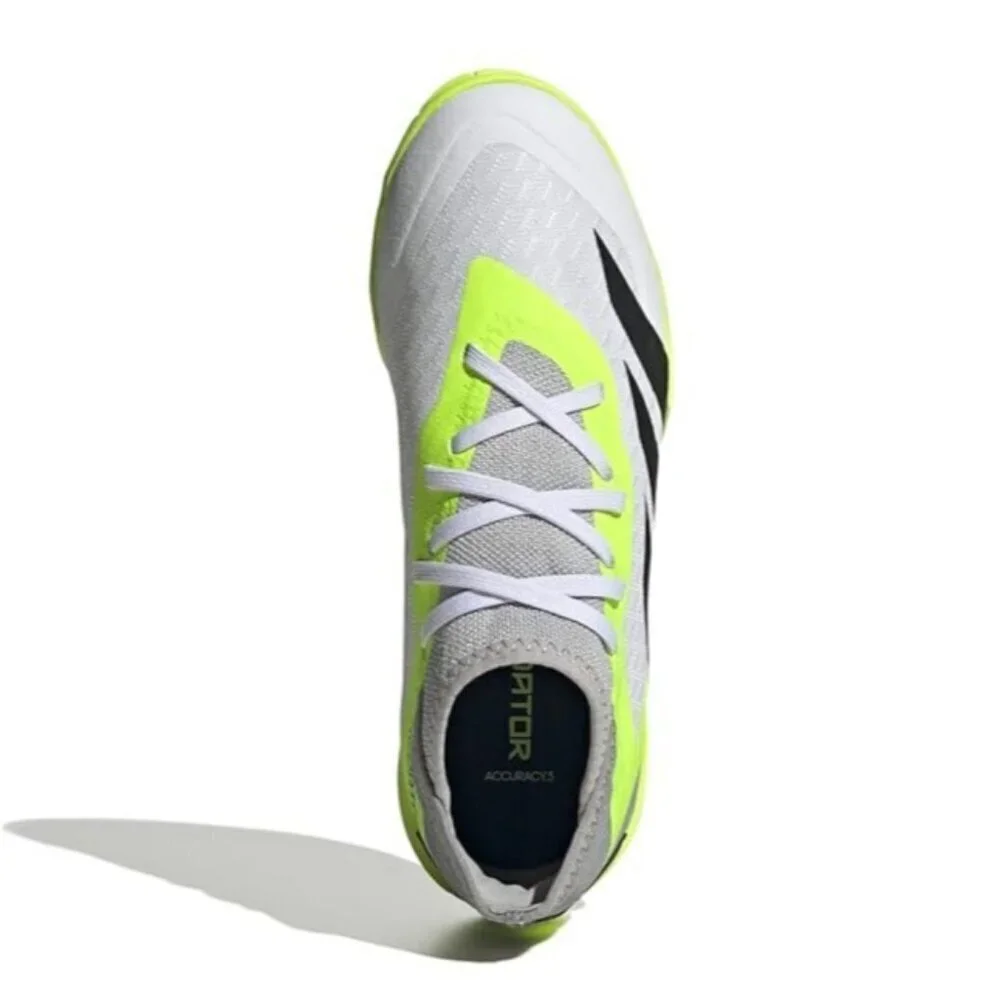 NWT Adidas Predator Accuracy.3 IN J White/Black/Lime Youth 5.5 MSRP $95